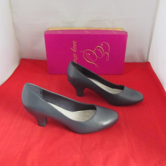 EASY STREET Fabulous Pumps - New Navy - US Size 8 1/2 WW  -  #711 - Picture 1 of 14